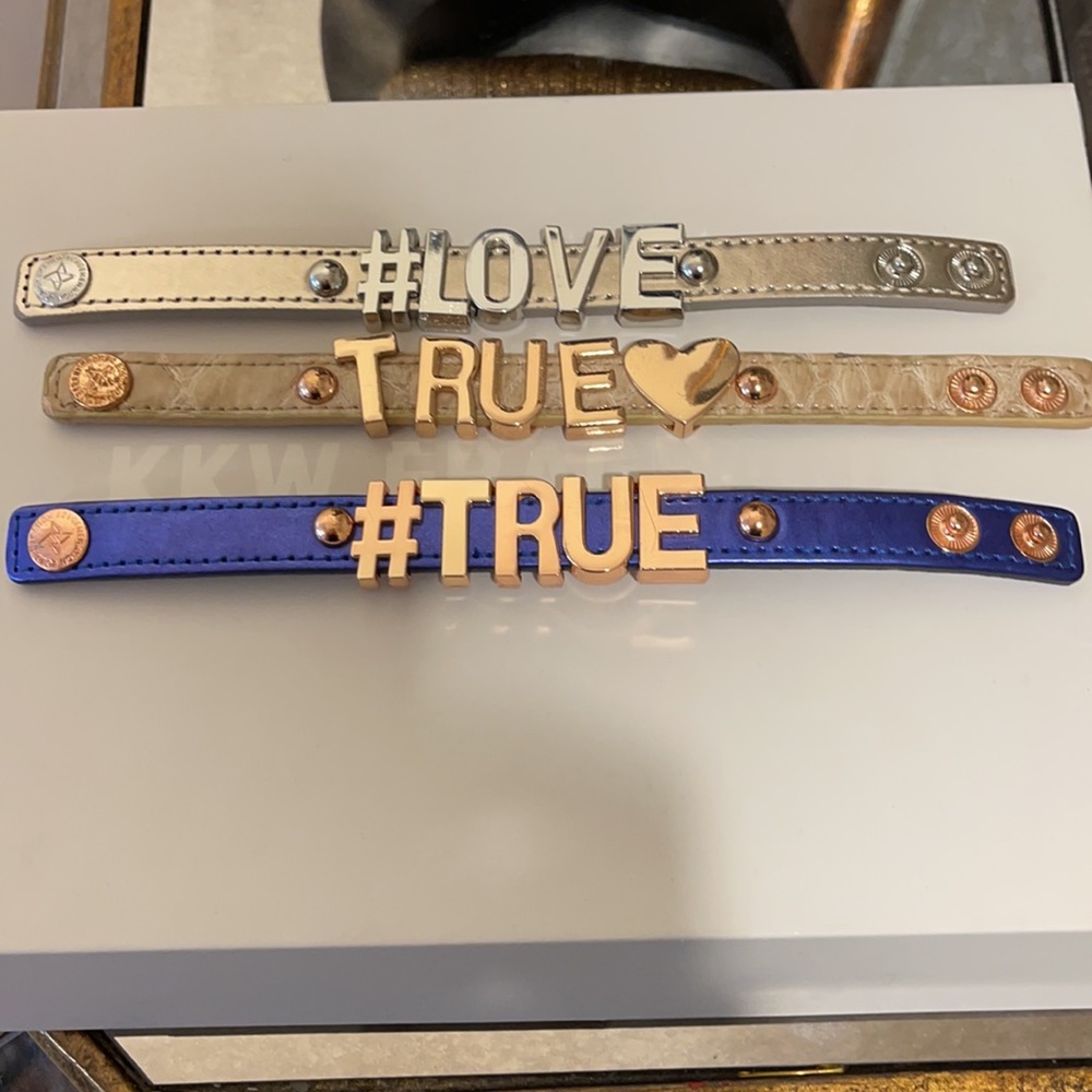 BCBGeneration leather Love bracelets